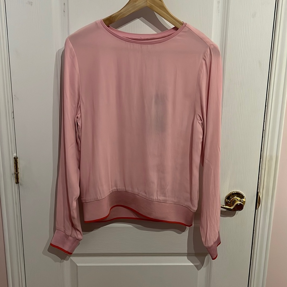 Pink sheer top